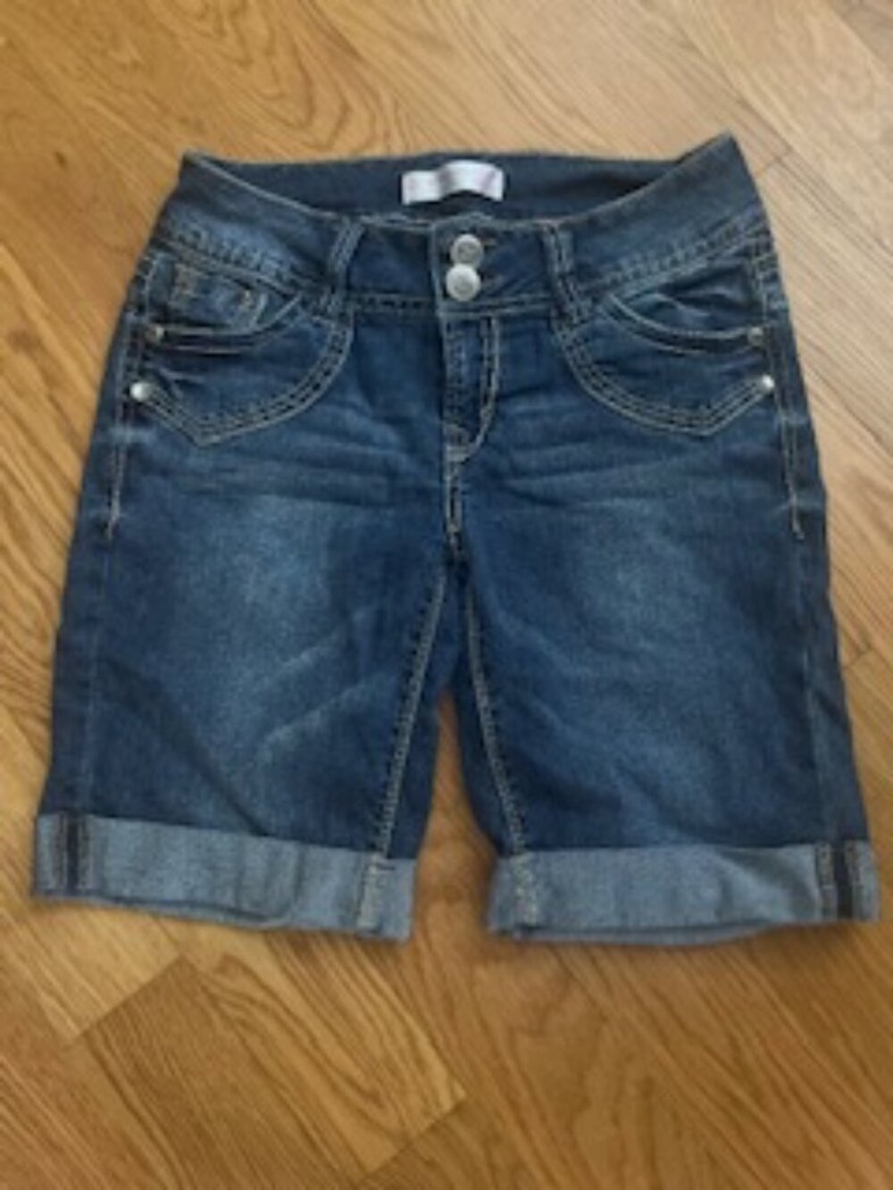 Denim Bermuda Shorts